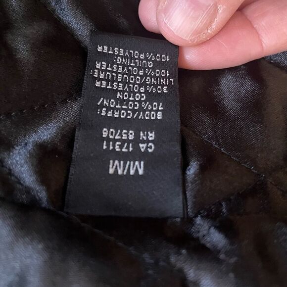 Buffalo David Bitton Black Paisley textured Coat Sz M​​​​ - Picture 12 of 14